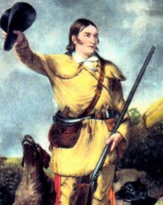 Painting of Davy Crockett